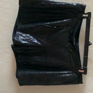Black sequin shorts. Size 4- fits more like a 6!